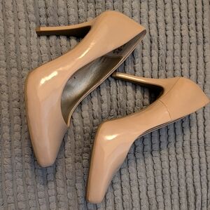 New Christian Siriano For Payless Nude Patent Heels Women's Size 7